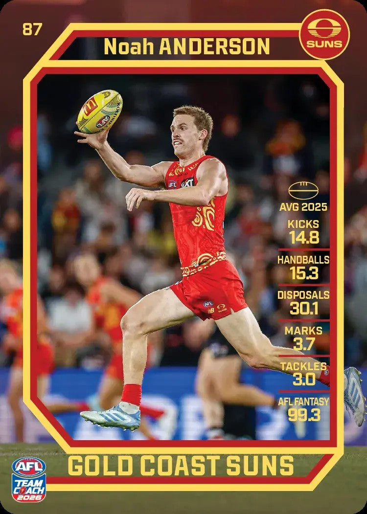 2026 Teamcoach AFL Common Cards - Cards 1 to 100 - Pick Your Card
