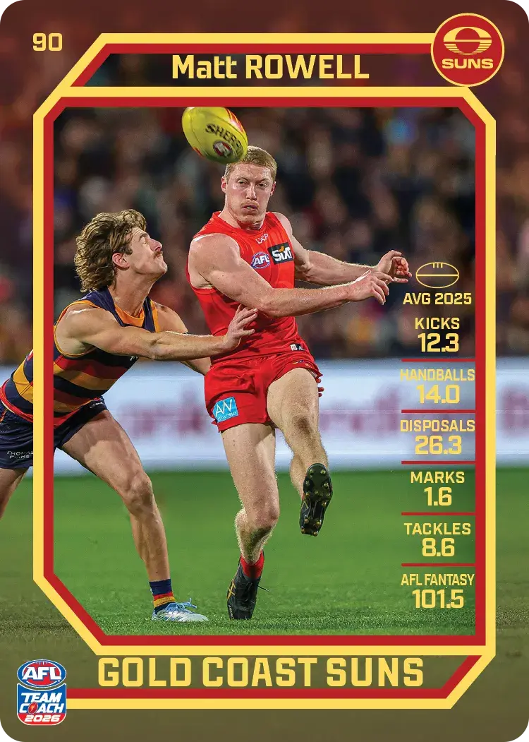 2026 Teamcoach AFL Common Cards - Cards 1 to 100 - Pick Your Card