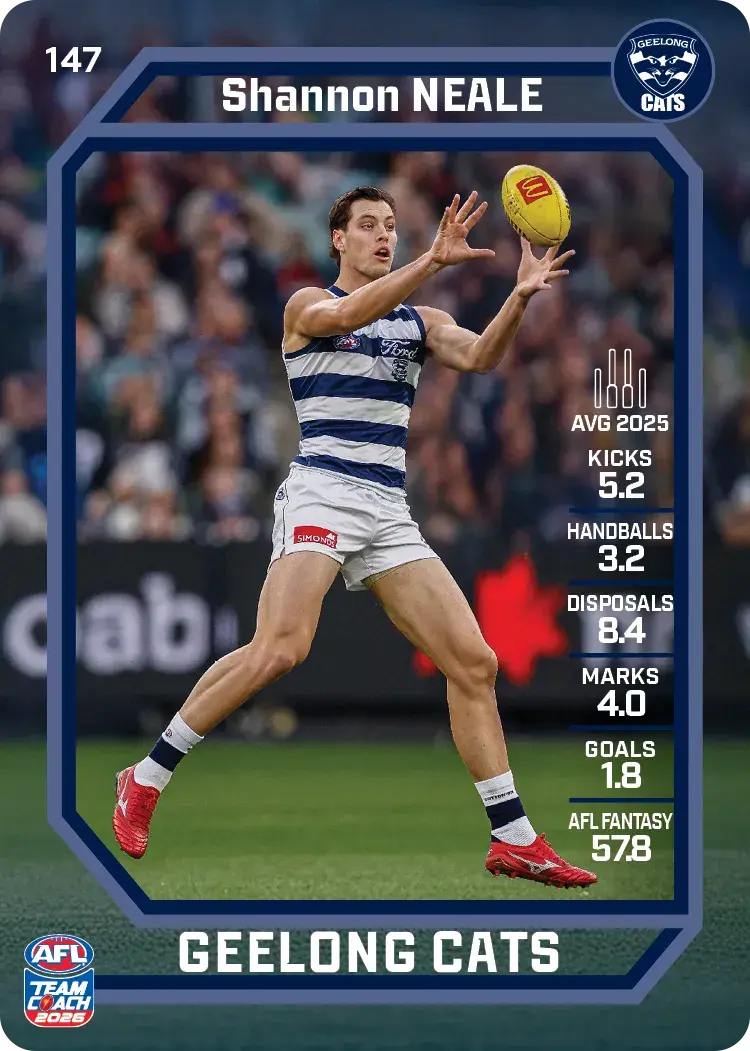 2026 Teamcoach AFL Common Cards - Cards 101 to 198 - Pick Your Card
