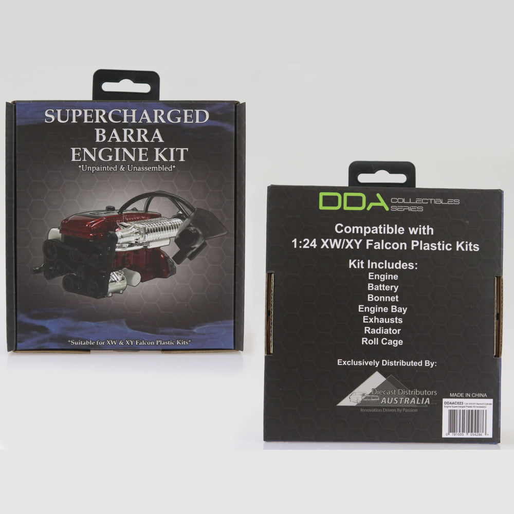 Super Charged XW/XY Barra 6 Cyclinder Engine, 1:24 Scale Plastic Model Kit