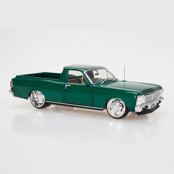 Green Ford XW Falcon Ute, Sfragismeno, 1:24 Scale Diecast Car