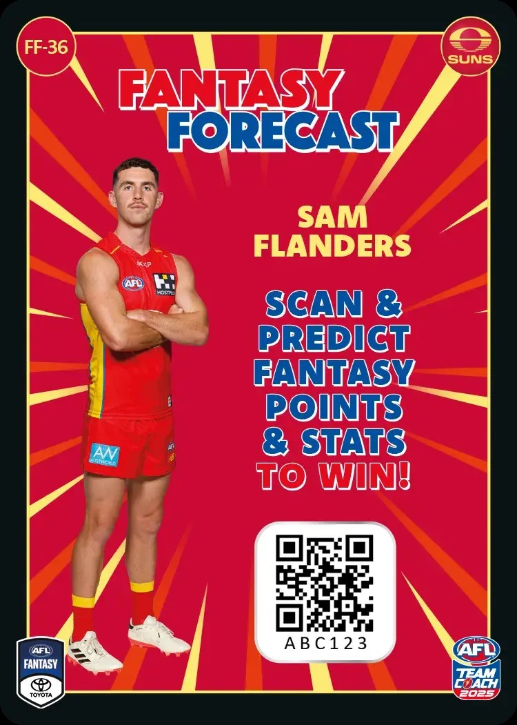 2025 Teamcoach AFL Fantasy Forecast - Cards 1 to 90 - Pick Your Card