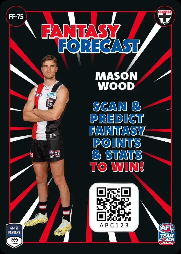 2025 Teamcoach AFL Fantasy Forecast - Cards 1 to 90 - Pick Your Card