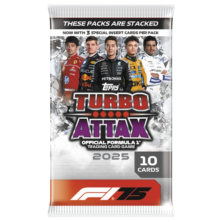 2025 Topps TURBO ATTAX Formula 1 Trading Cards Pack