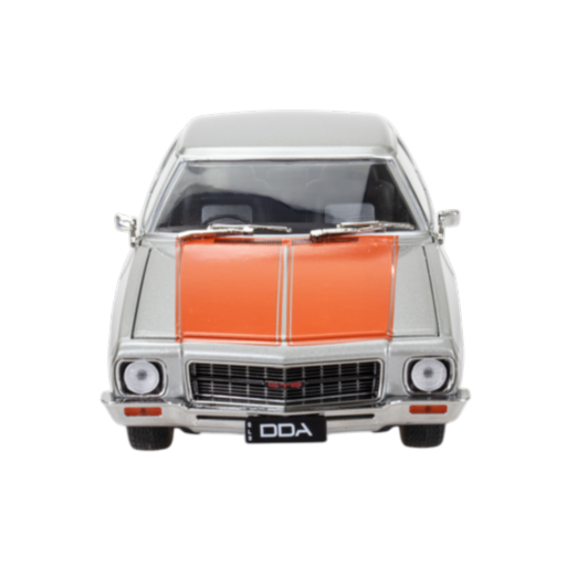 Silver w/Orange Stripe Holden HQ GTS Monaro, 1:24 Scale Diecast