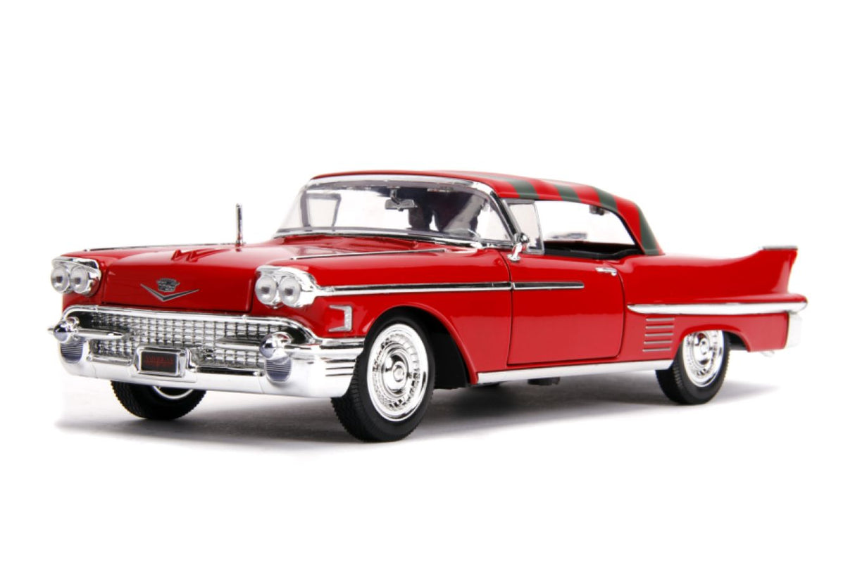 A Nightmare on Elm St - 1958 Cadillac Series 62, 1:24 Scale Diecast with Figure Hollywood Ride