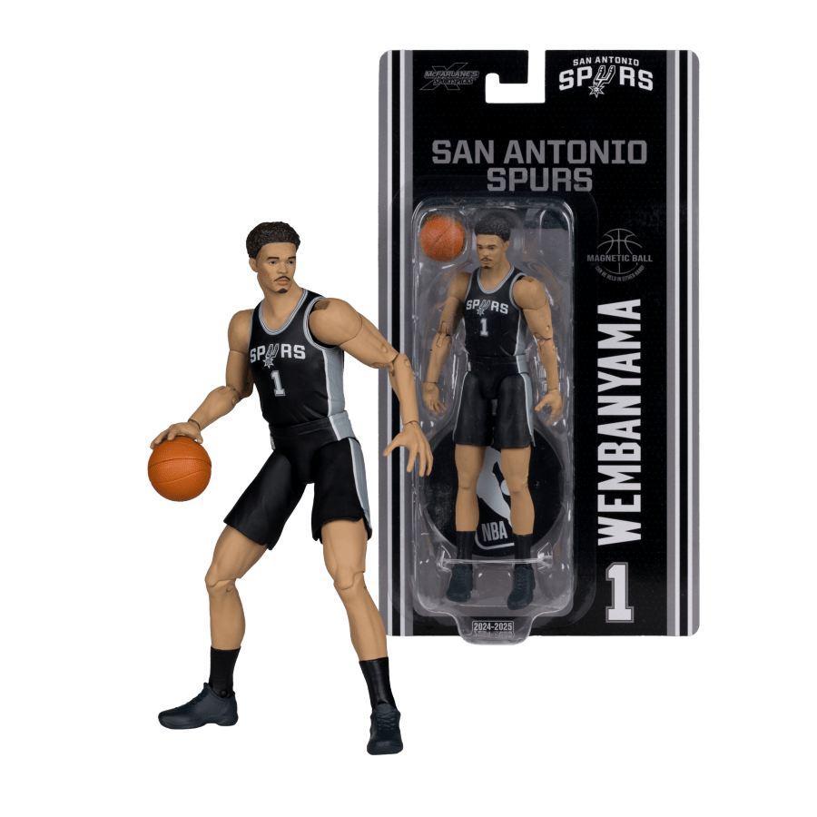 Victor Wembanyana (San Antonio Spur) 6″ Articulated NBA Basketball Figure