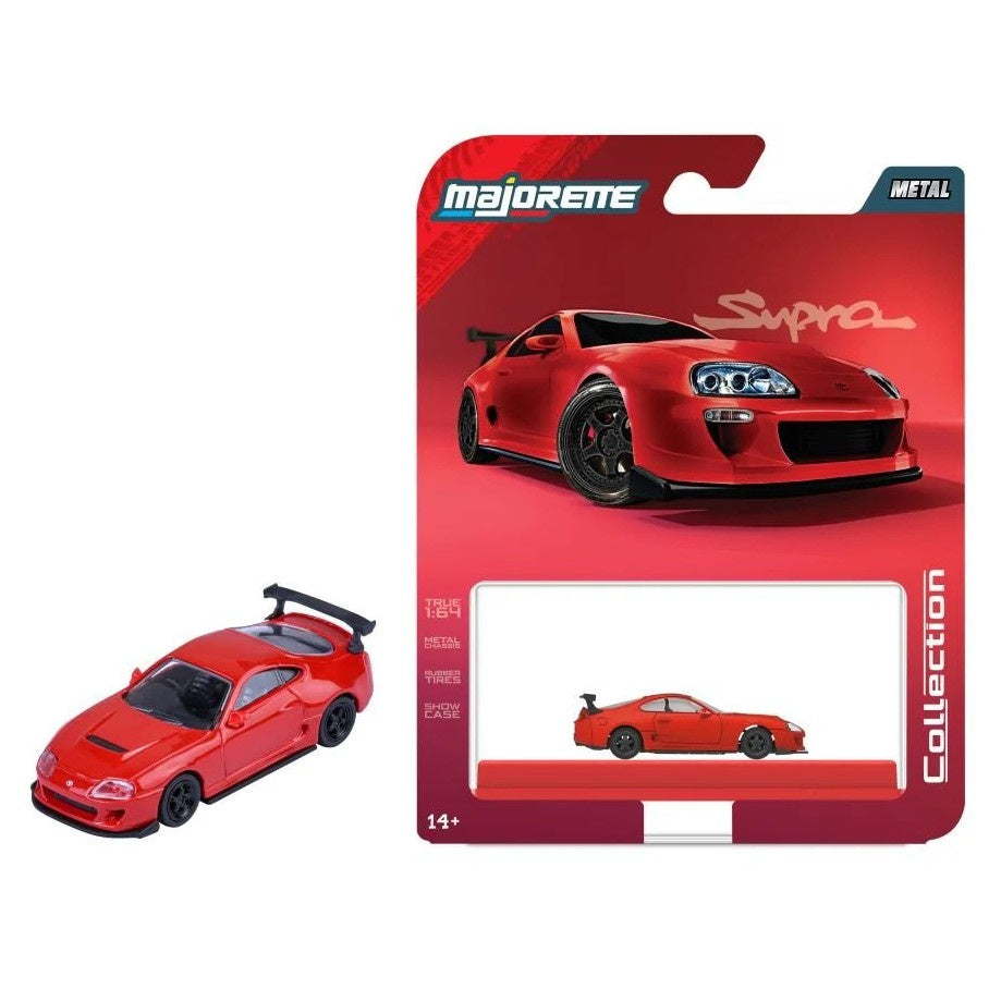 1995 Toyota Supra, Red - Majorette: Collection Deluxe, 1:64 Scale Diecast Car