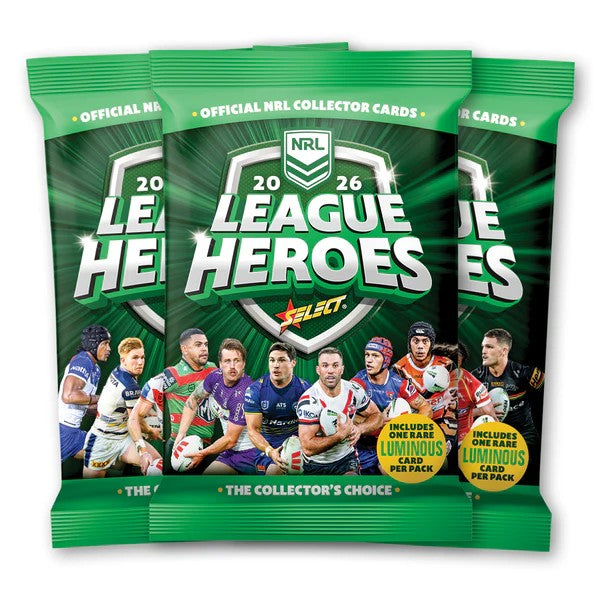 2026 Select NRL League Heroes Cards Box (36 Packs)
