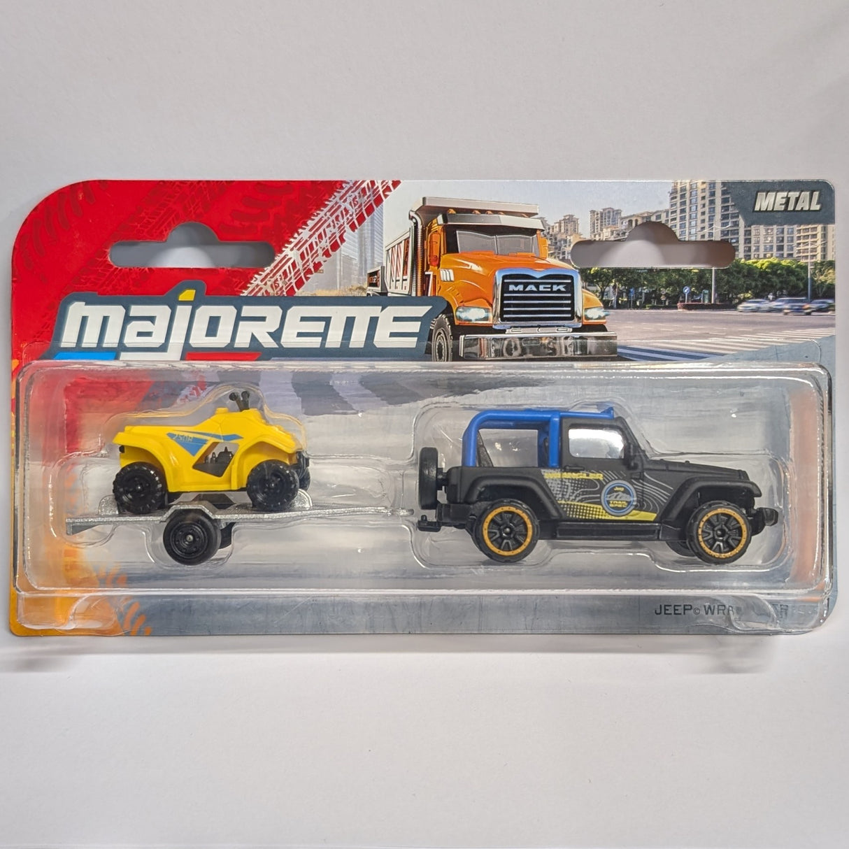 JEEP Wrangler - Majorette City Trailer, 1:64 Scale Diecast Car
