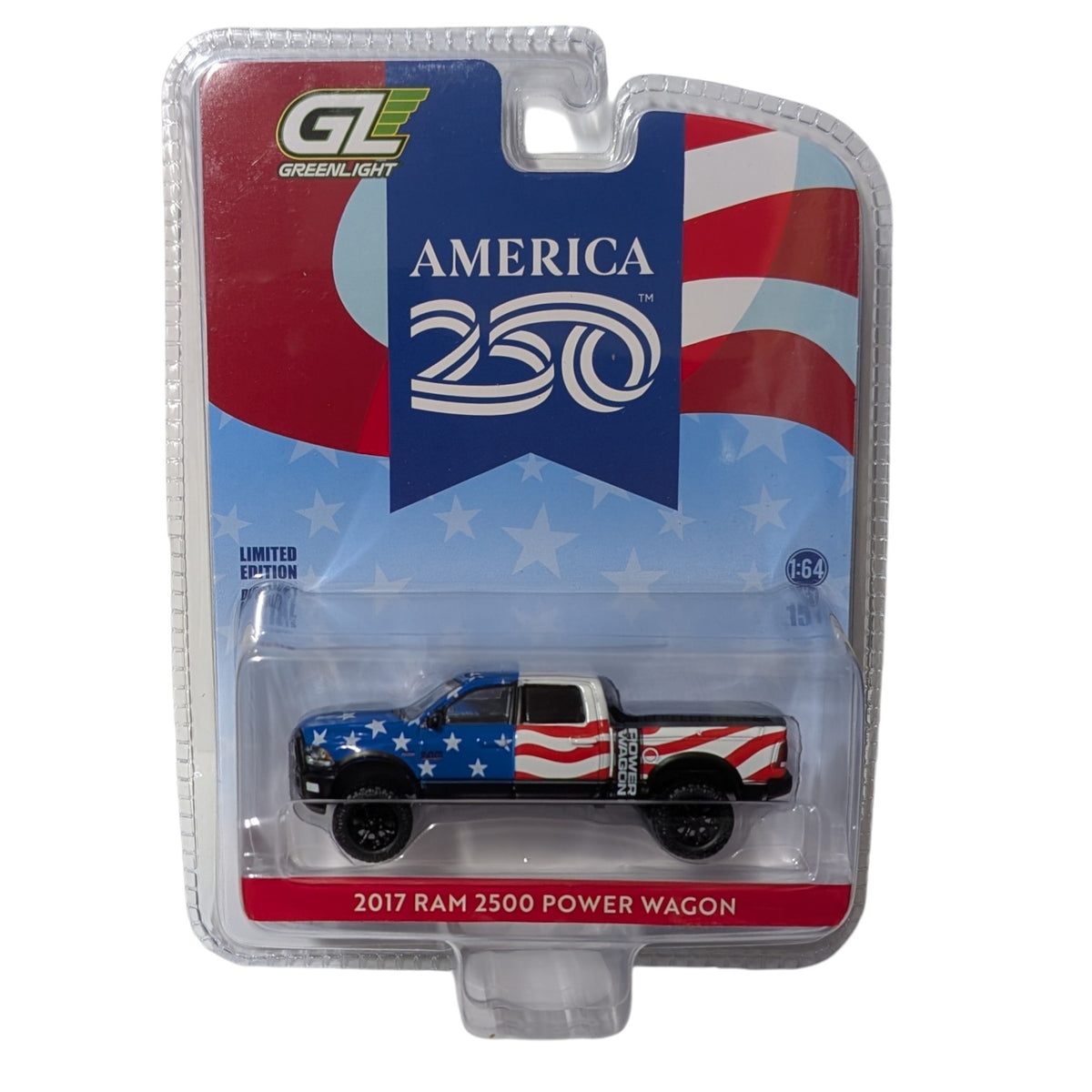 2017 RAM 2500 Power Wagon, America 250, 1:64 Scale Diecast Car