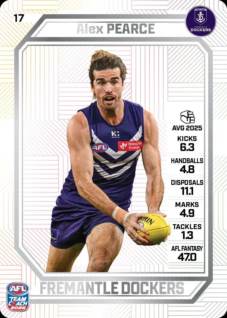 Alex Pearce, PEARL Parallel, 2026 Teamcoach AFL