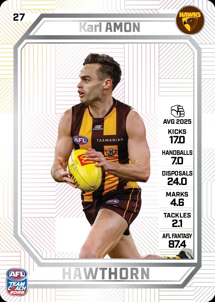 Karl Amon, PEARL Parallel, 2026 Teamcoach AFL