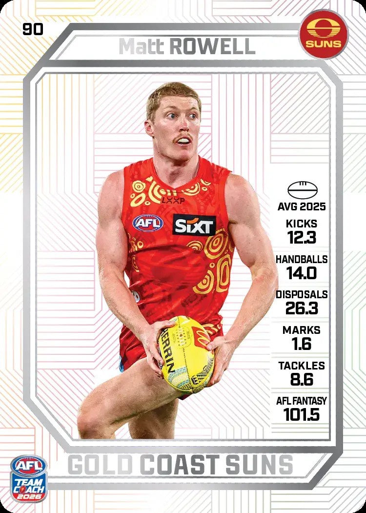 Matt Rowell, PEARL Parallel, 2026 Teamcoach AFL