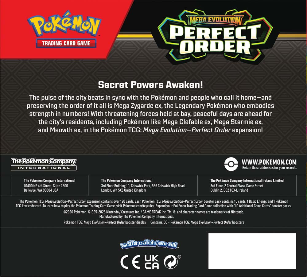 Pokémon TCG: Mega Evolution-Perfect Order Booster Box