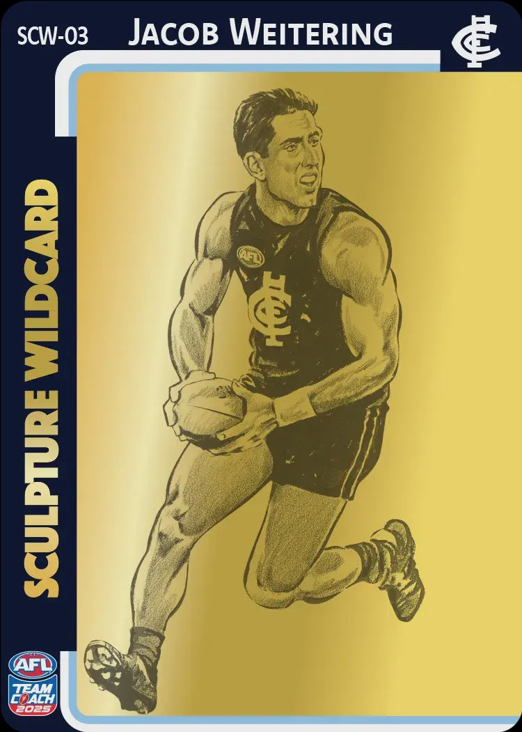 Jacob Weitering, GOLD Sculpture Wildcard, 2025 Teamcoach AFL