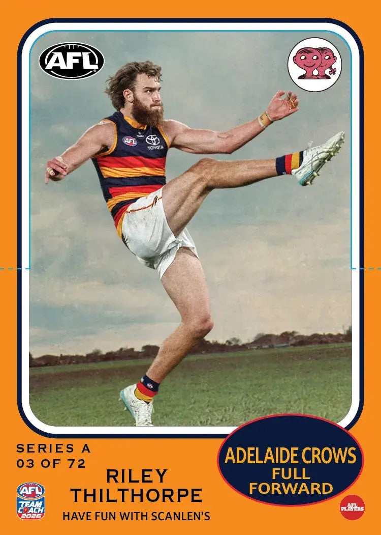 2026 Teamcoach AFL Scanlens Die-Cut - Cards 1 to 72 - Pick Your Card