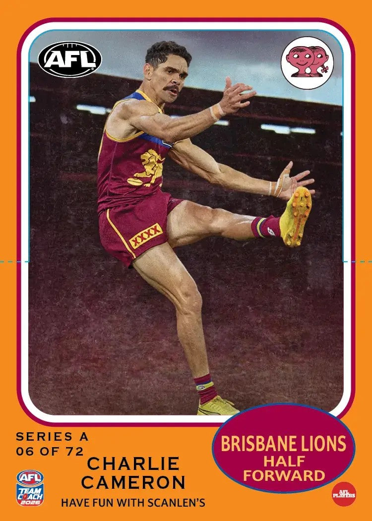 2026 Teamcoach AFL Scanlens Die-Cut - Cards 1 to 72 - Pick Your Card