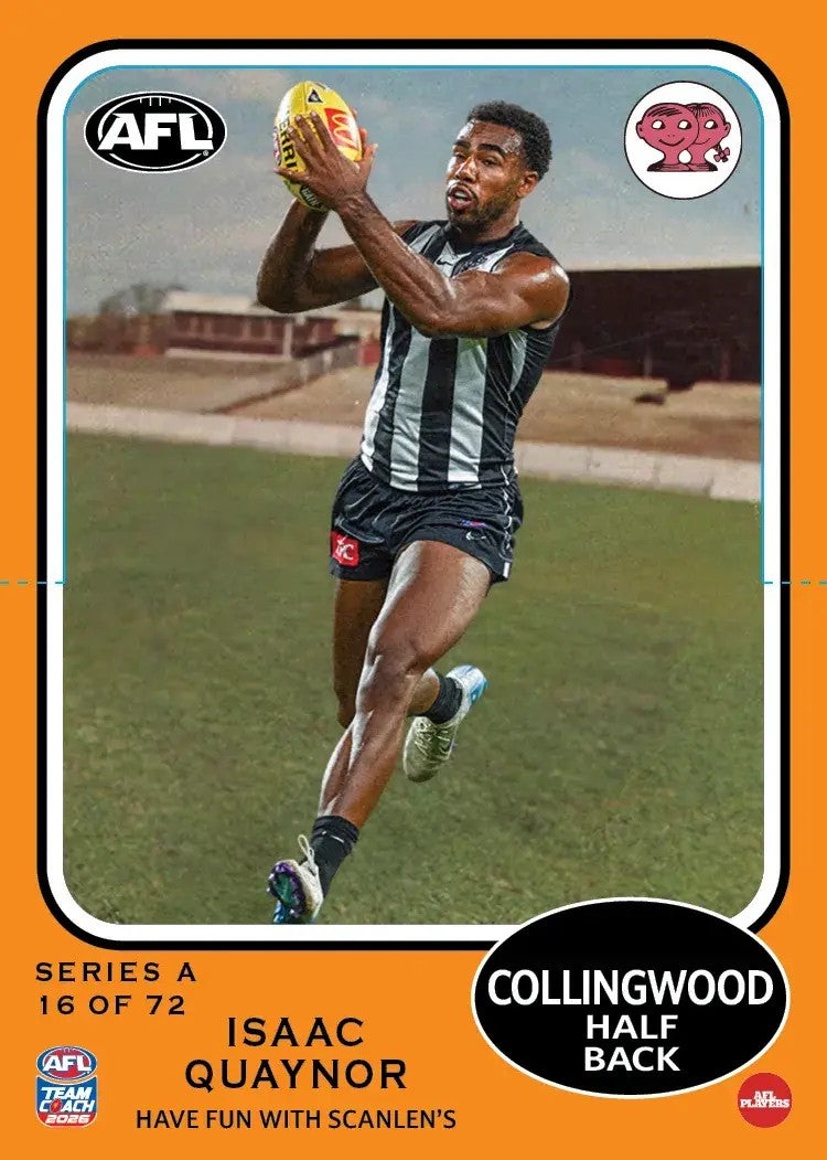 2026 Teamcoach AFL Scanlens Die-Cut - Cards 1 to 72 - Pick Your Card