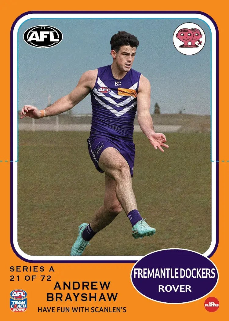 2026 Teamcoach AFL Scanlens Die-Cut - Cards 1 to 72 - Pick Your Card