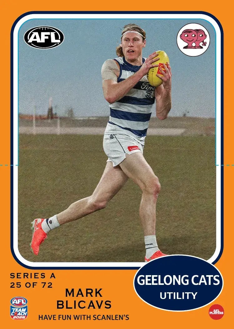 2026 Teamcoach AFL Scanlens Die-Cut - Cards 1 to 72 - Pick Your Card
