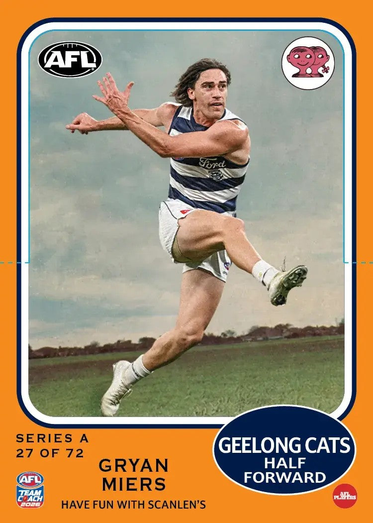 2026 Teamcoach AFL Scanlens Die-Cut - Cards 1 to 72 - Pick Your Card
