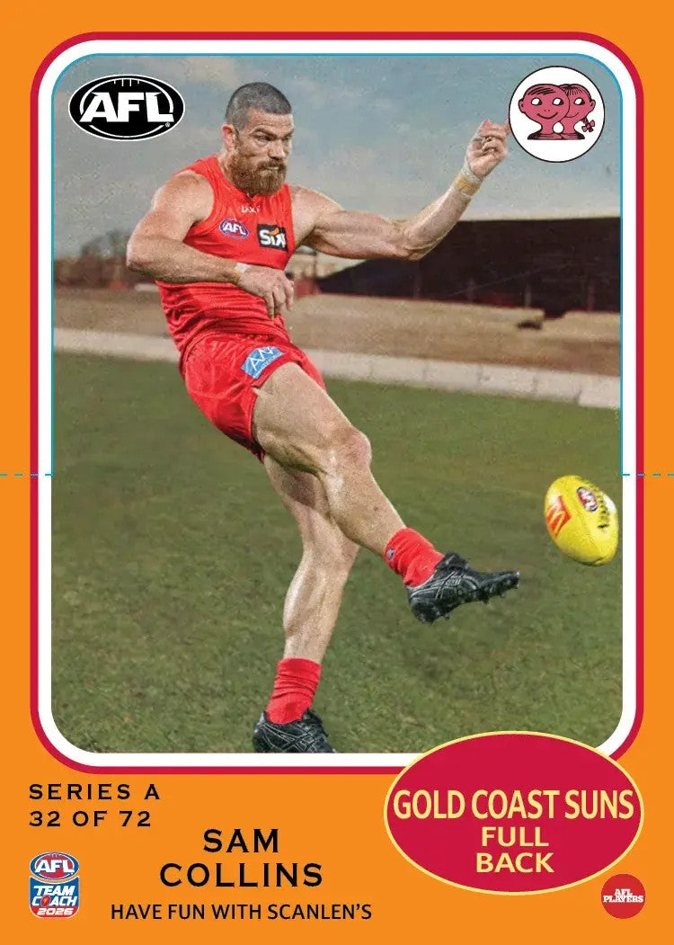 2026 Teamcoach AFL Scanlens Die-Cut - Cards 1 to 72 - Pick Your Card