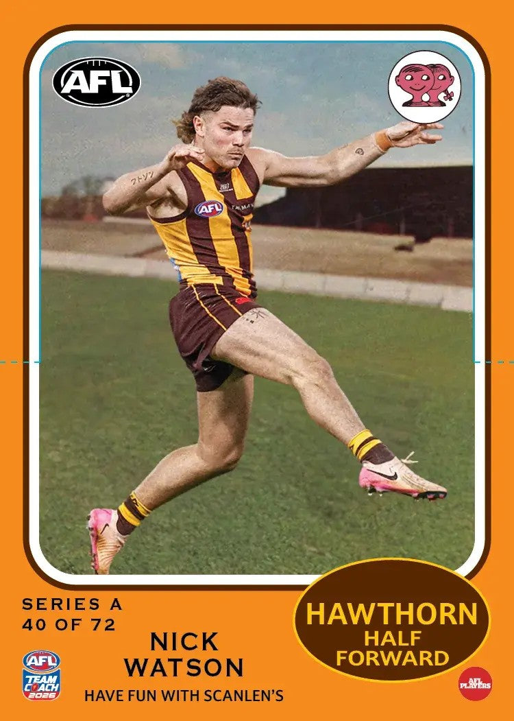 2026 Teamcoach AFL Scanlens Die-Cut - Cards 1 to 72 - Pick Your Card