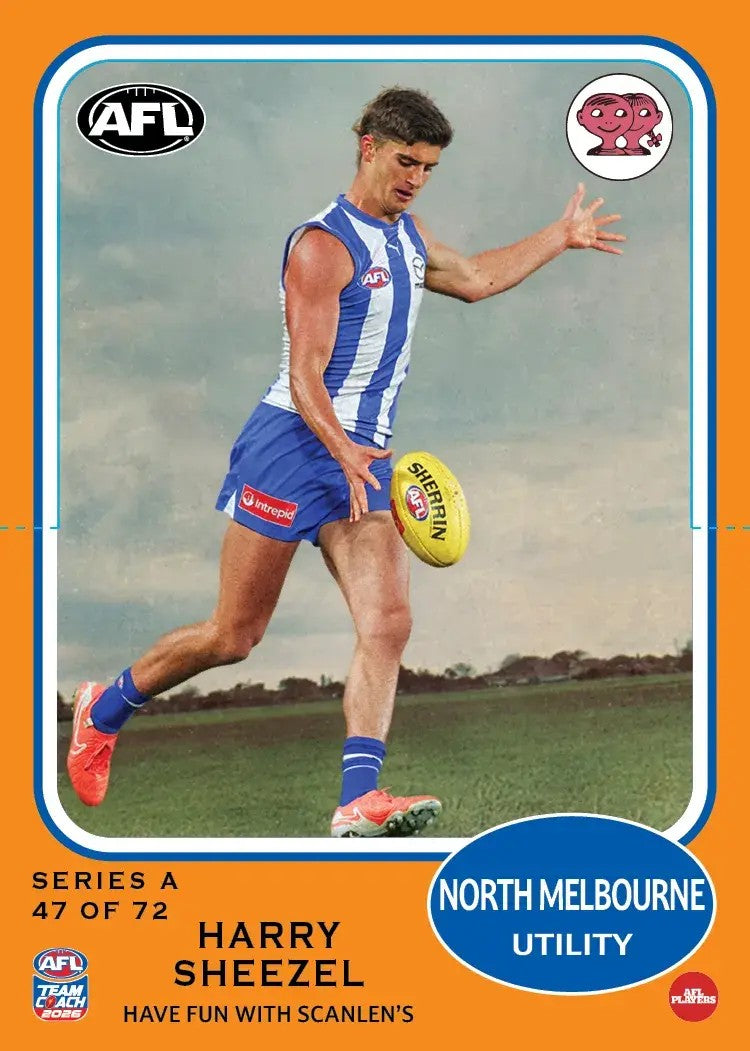 2026 Teamcoach AFL Scanlens Die-Cut - Cards 1 to 72 - Pick Your Card