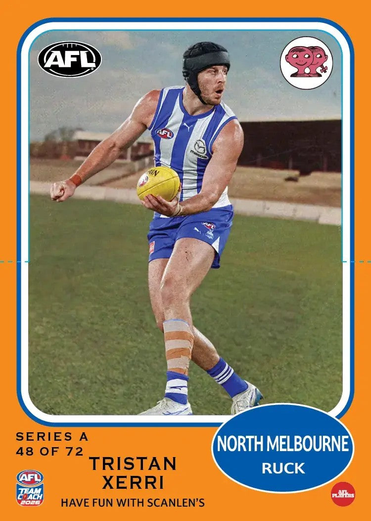 2026 Teamcoach AFL Scanlens Die-Cut - Cards 1 to 72 - Pick Your Card