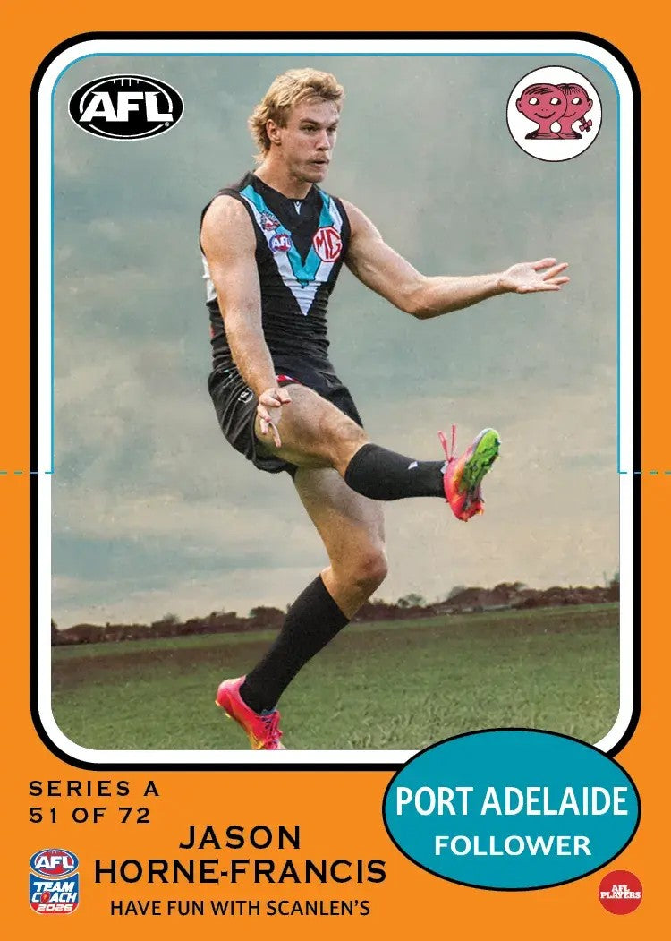 2026 Teamcoach AFL Scanlens Die-Cut - Cards 1 to 72 - Pick Your Card
