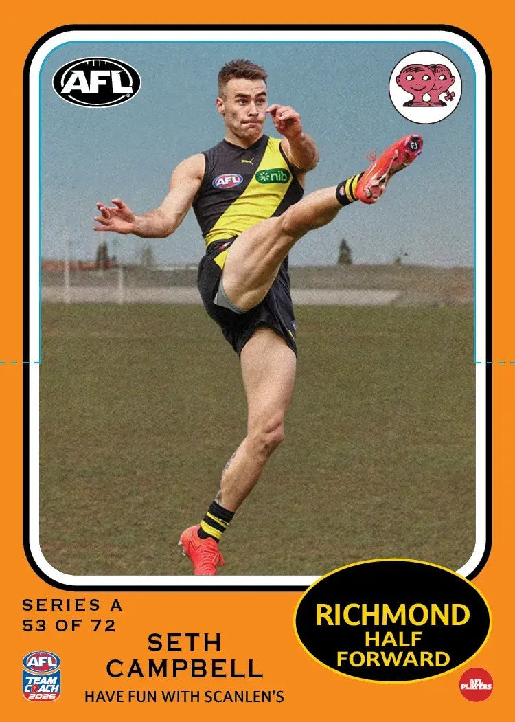 2026 Teamcoach AFL Scanlens Die-Cut - Cards 1 to 72 - Pick Your Card