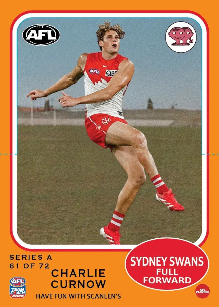 2026 Teamcoach AFL Scanlens Die-Cut - Cards 1 to 72 - Pick Your Card