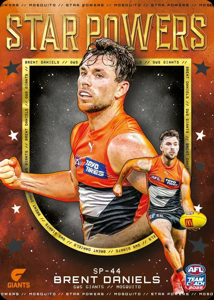 Brent Daniels, SP-44, TEAM Star Powers, 2025 Teamcoach AFL