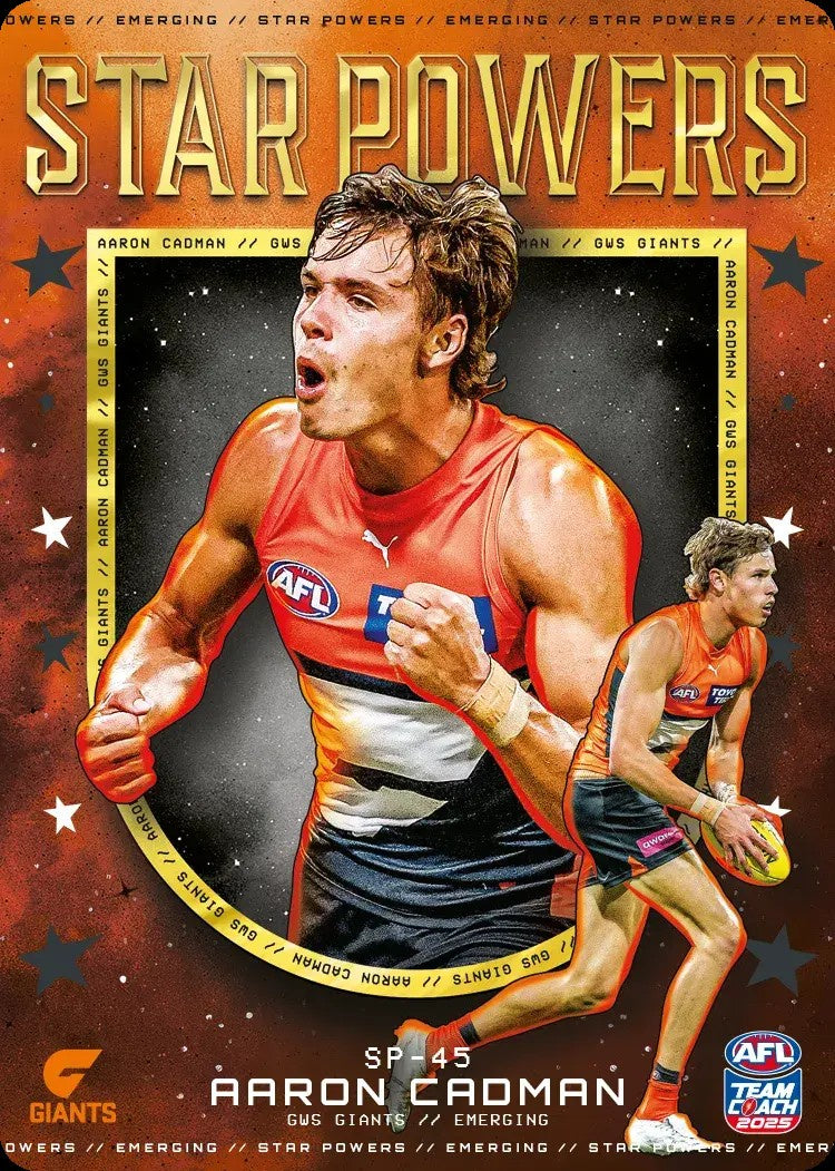 Aaron Cadman, SP-45, TEAM Star Powers, 2025 Teamcoach AFL