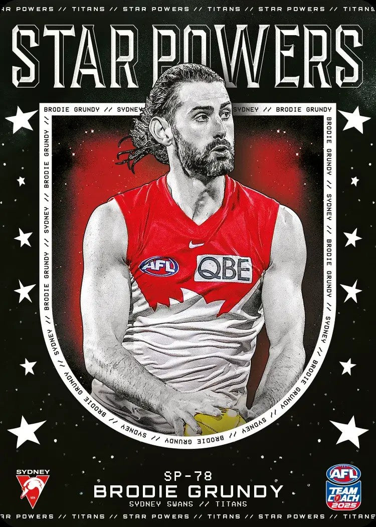 Brodie Grundy, SP-78, Star Powers, 2025 Teamcoach AFL