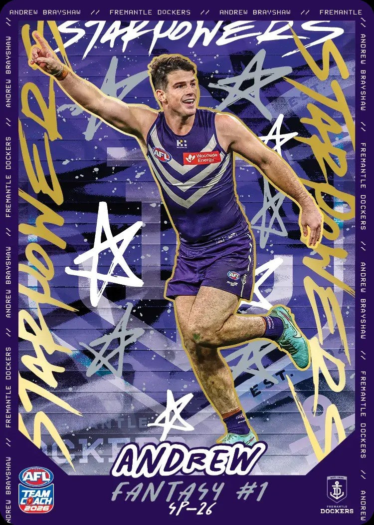 Andrew Brayshaw, SP-26, TEAM Star Powers, 2026 Teamcoach AFL