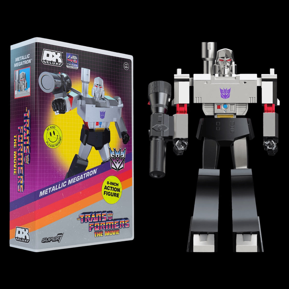Transformers (1986) – Megatron Metallic Deluxe 8" Scale Action Figure