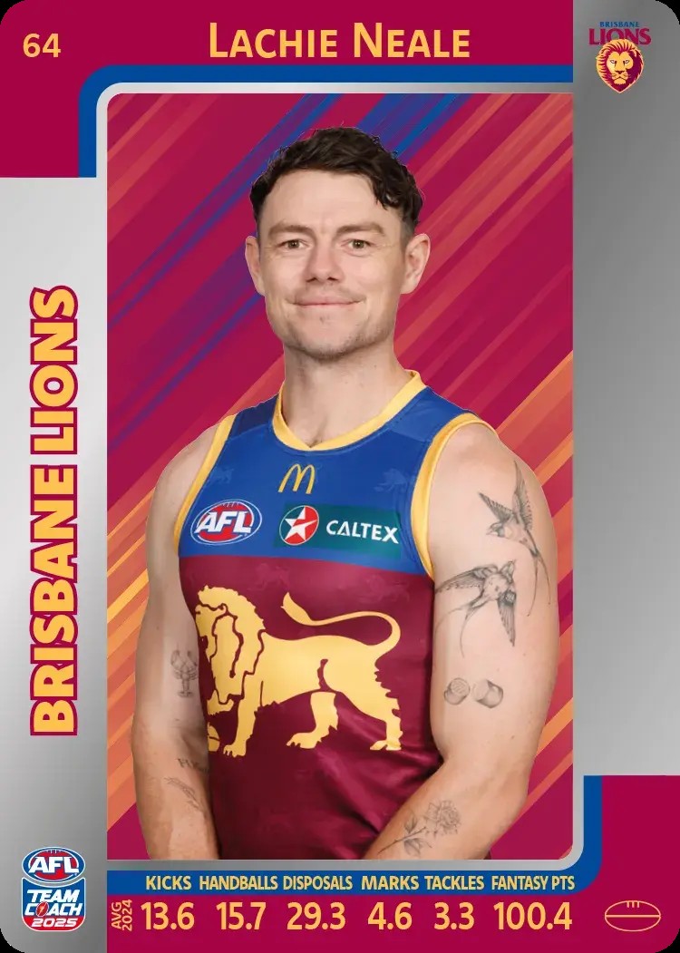 2025 Teamcoach AFL Silver Parallel Cards - Cards 1 to 100 - Pick Your Card