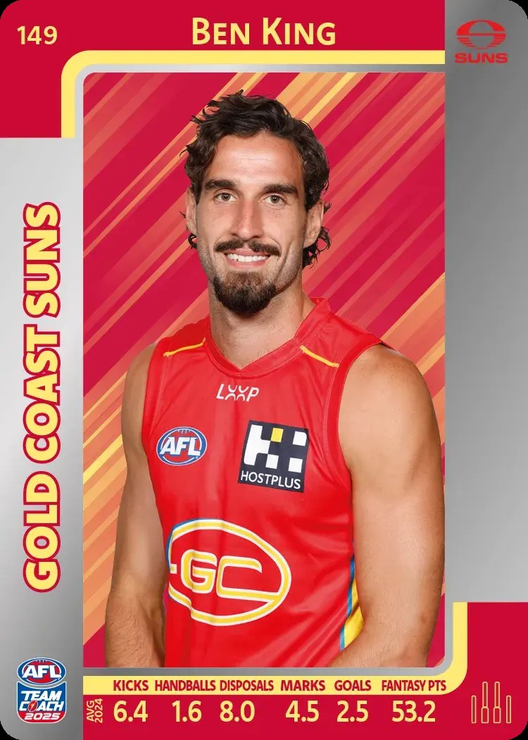 2025 Teamcoach AFL Silver Parallel Cards - Cards 101 to 198 - Pick Your Card