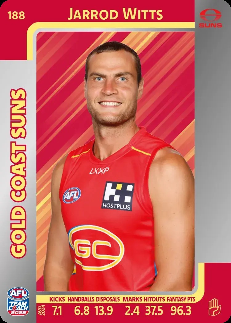 2025 Teamcoach AFL Silver Parallel Cards - Cards 101 to 198 - Pick Your Card