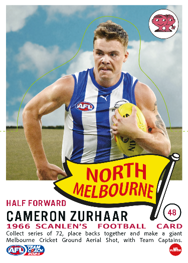 2024 Teamcoach AFL Scanlens Die-Cut - Cards 1 to 72 - Pick Your Card