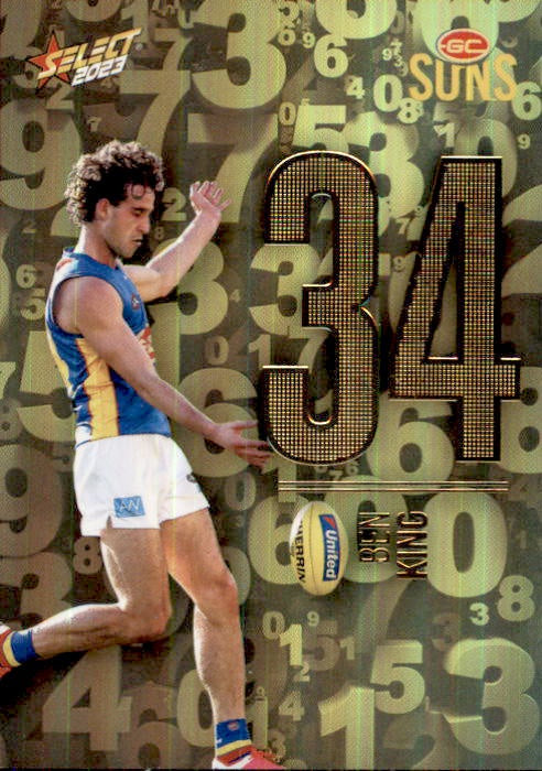 Ben King, Numbers, 2023 Select AFL Footy Stars