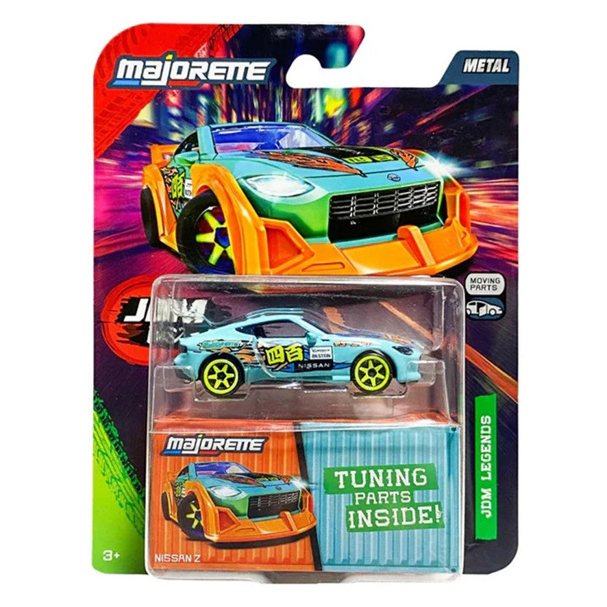 Nissan Z - Light Blue - Majorette: JDM Legends Tune Ups, 1:64 Scale Diecast Car