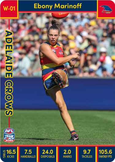 2023 Teamcoach AFL - AFLW Cards - Cards W-01 to W-18 - Pick Your Card