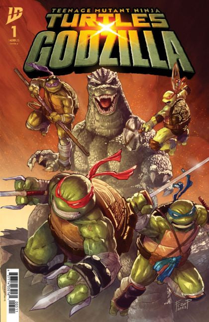 Teenage Mutant Ninja Turtles x Godzilla #1 Comic
