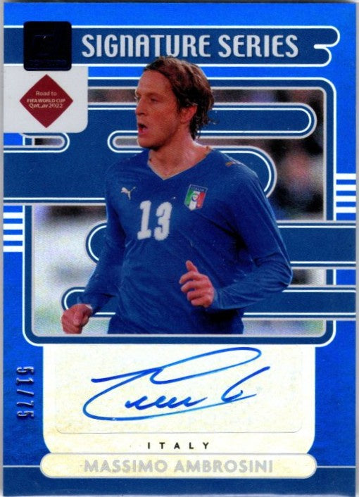 Massimo Ambrosini, Signature Series Blue, 2021-22 Panini Donruss Soccer