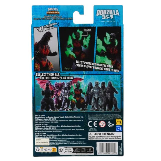 Bandai Godzilla Rampage Burning Godzilla Glow in the Dark Version 2003 6" Action Figure