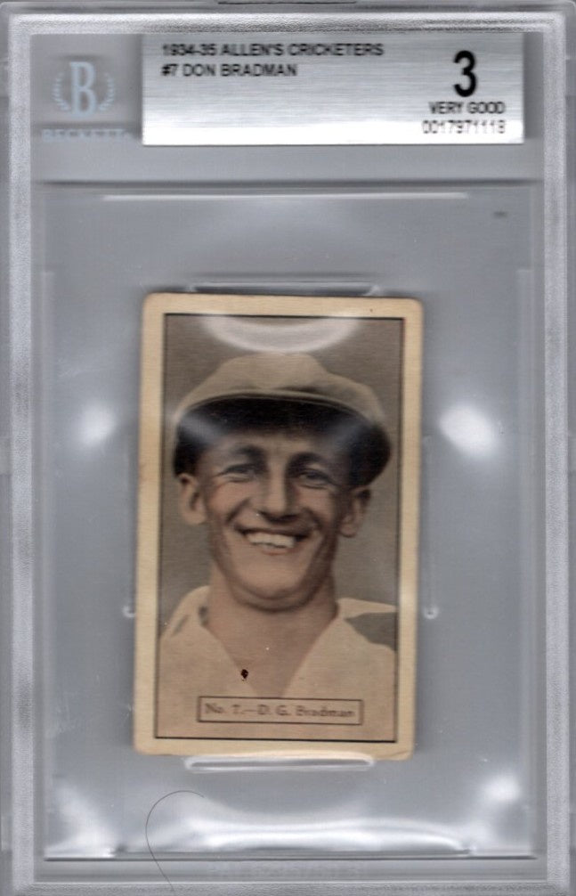 Don Bradman, 1934-35 Allen's Cricketers, BGS 3