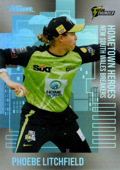 Phoebe Litchfield, Hometown Heroes Silver, 2024-25 TLA CA Cricket Traders